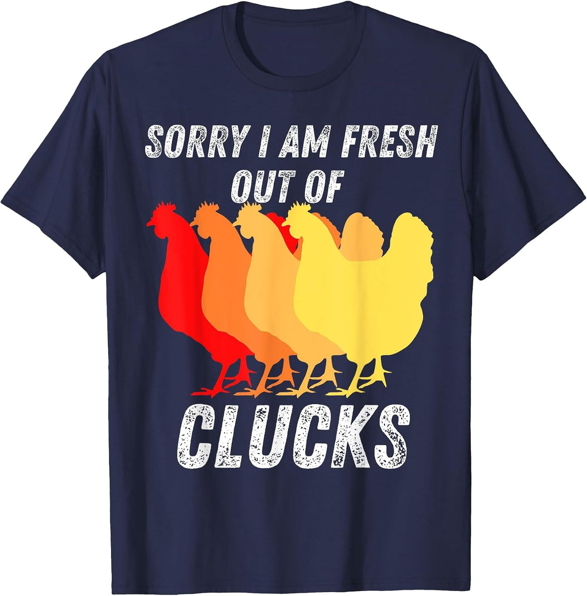 I Dont Give a Cluck Shirt for Chicken Lover Funny Chicken T-Shirt - Navy Blue