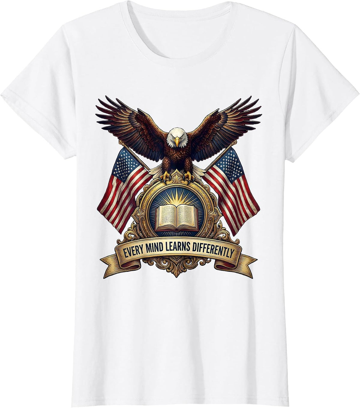 Every Mind Learns Differently Special Education T-Shirt - White