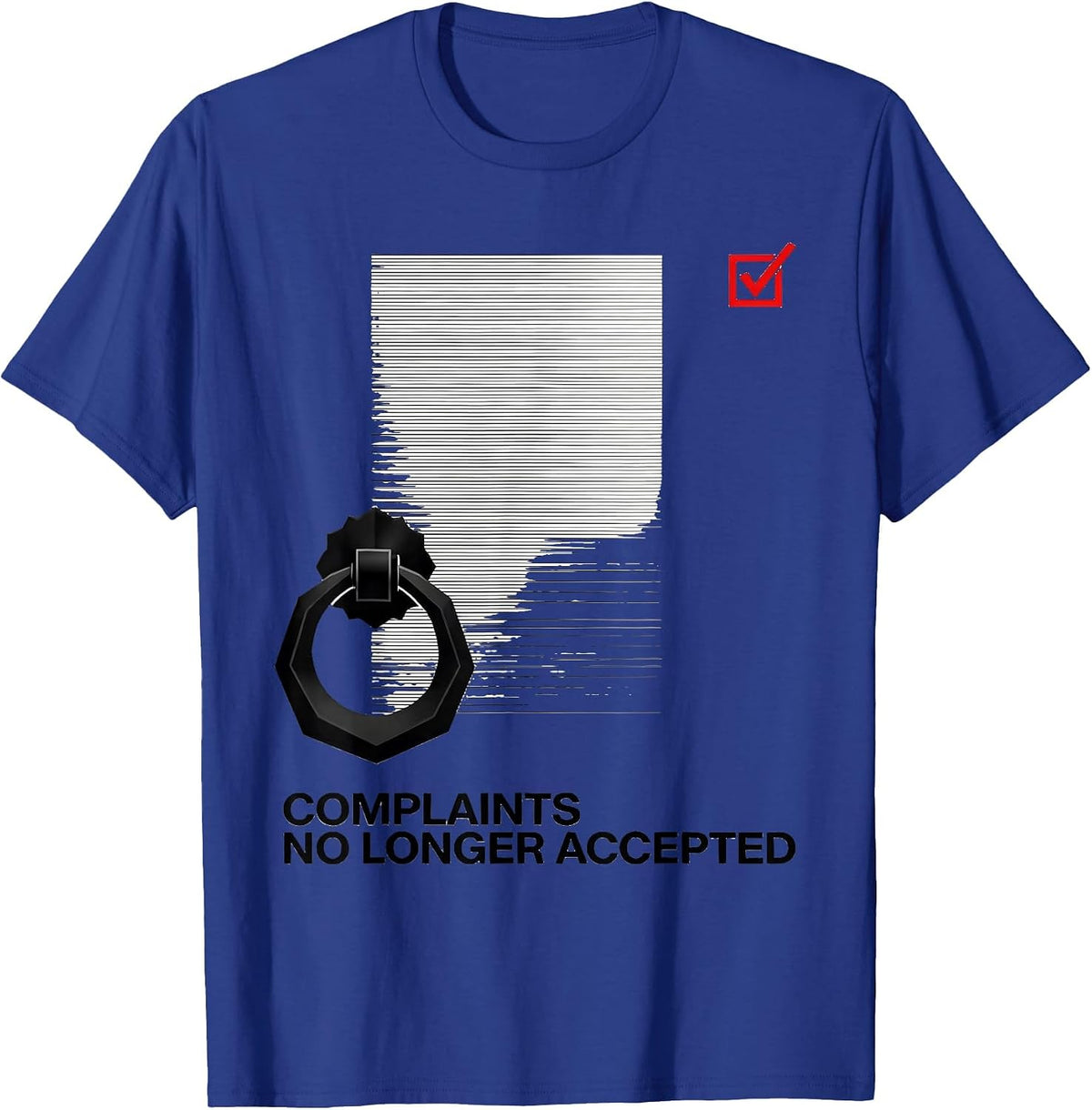 Complaints No Longer Accepted Afro Pride Empowerment T-Shirt - Royal Blue