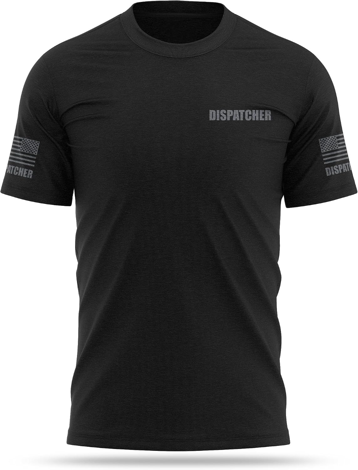 13FA Dispatcher Cotton Blend Shirt - USA Patriotic Durable Tee - Soft Comfort. Perfect for on Duty - As Pictured