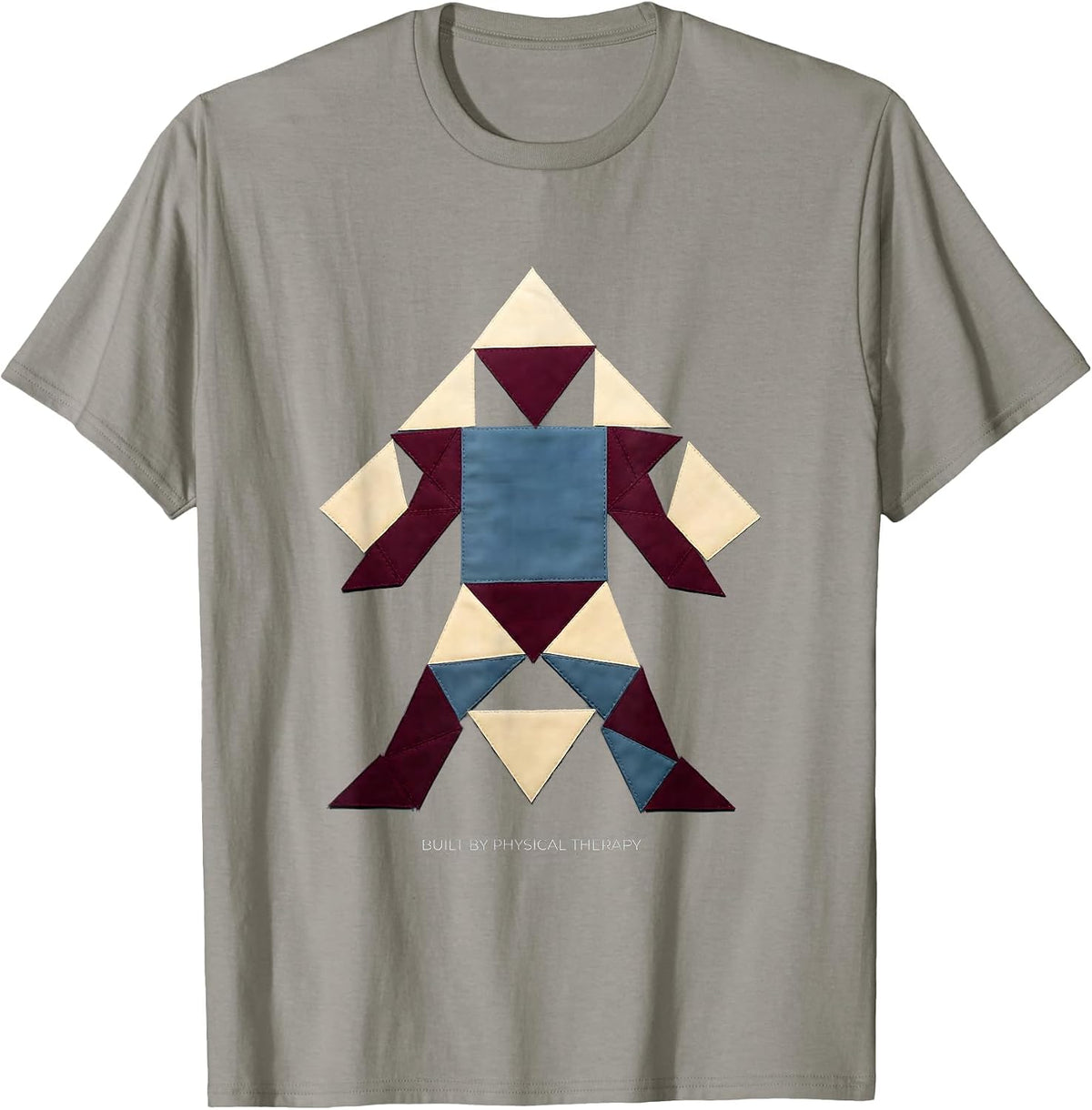 Men's Built by Physical Therapy Proud PT Design T-Shirt - Slate Grey