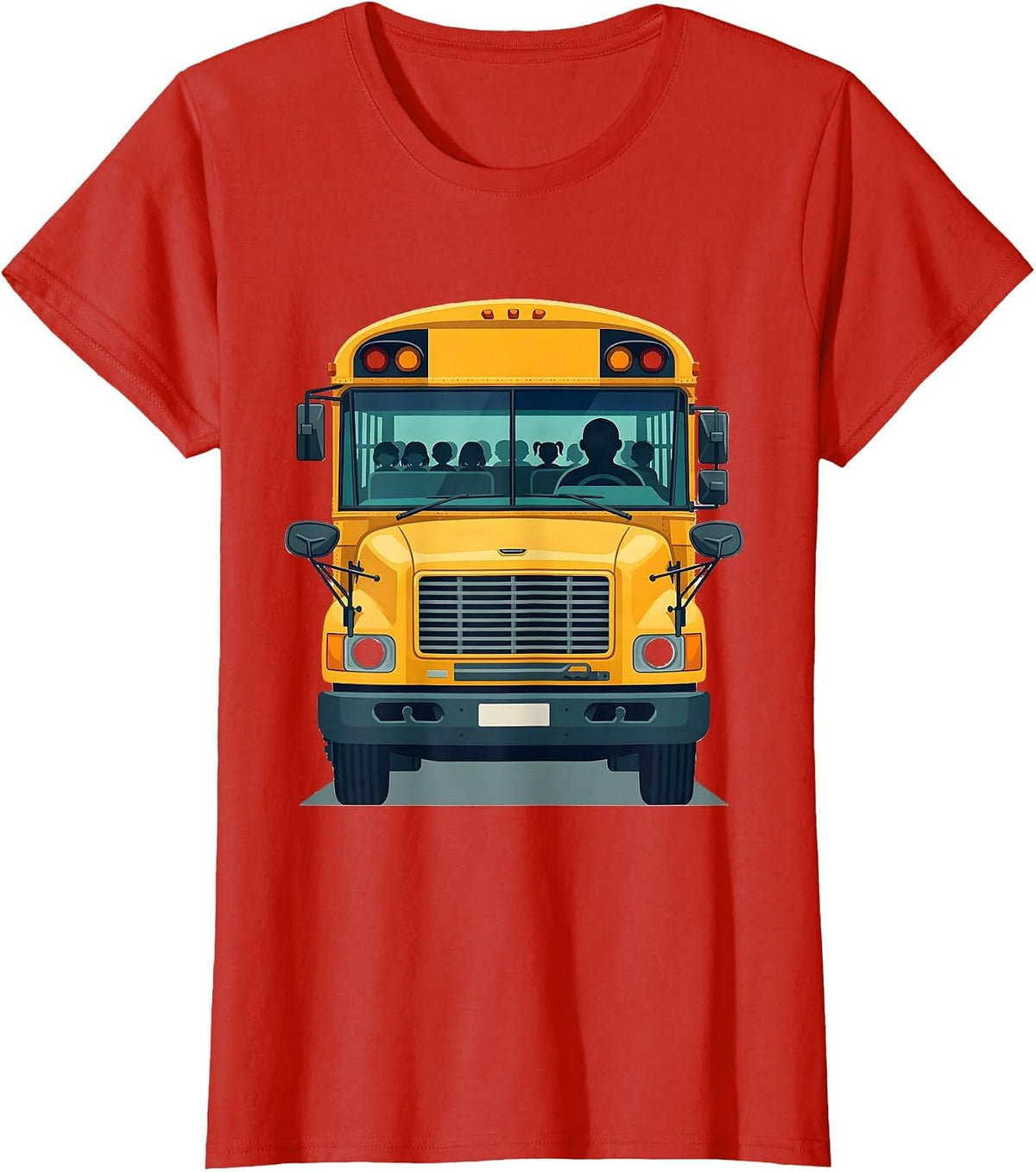 Women's School Bus Driver Funny Appreciation Gift for Drivers T-Shirt - Red