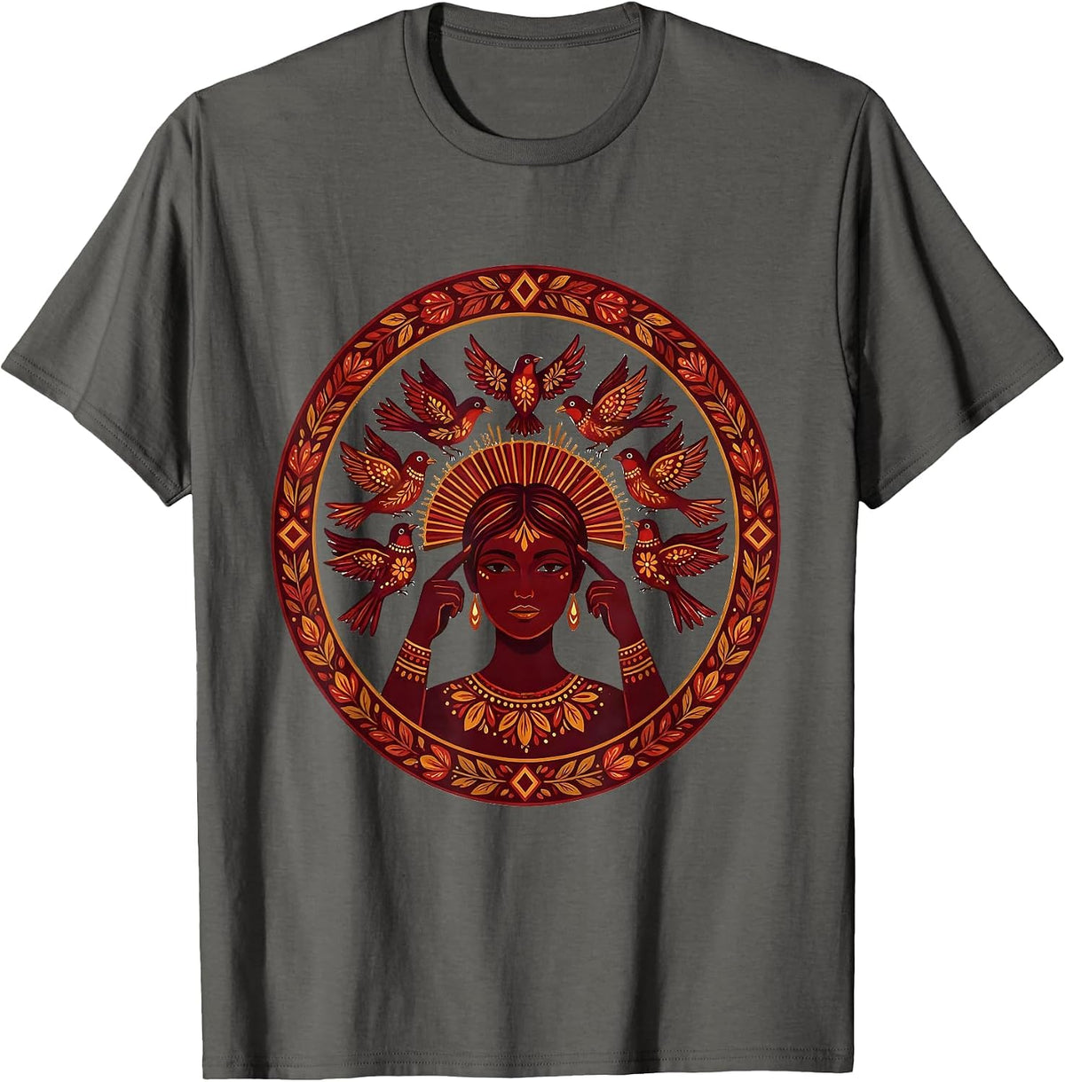Autism Awareness Minds Set Free Flying Birds T-Shirt - Asphalt Grey