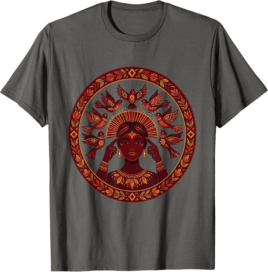 Autism Awareness Minds Set Free Flying Birds T-Shirt - Asphalt Grey