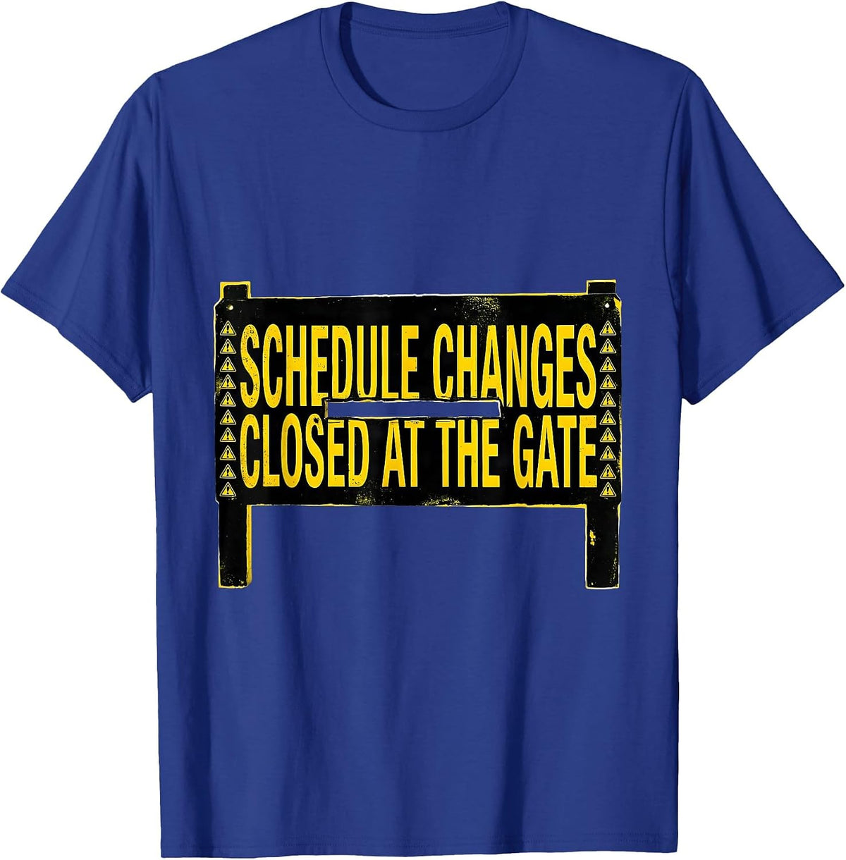 Schedule Changes Closed At The Gate Groovy School Counselor T-Shirt - Royal Blue