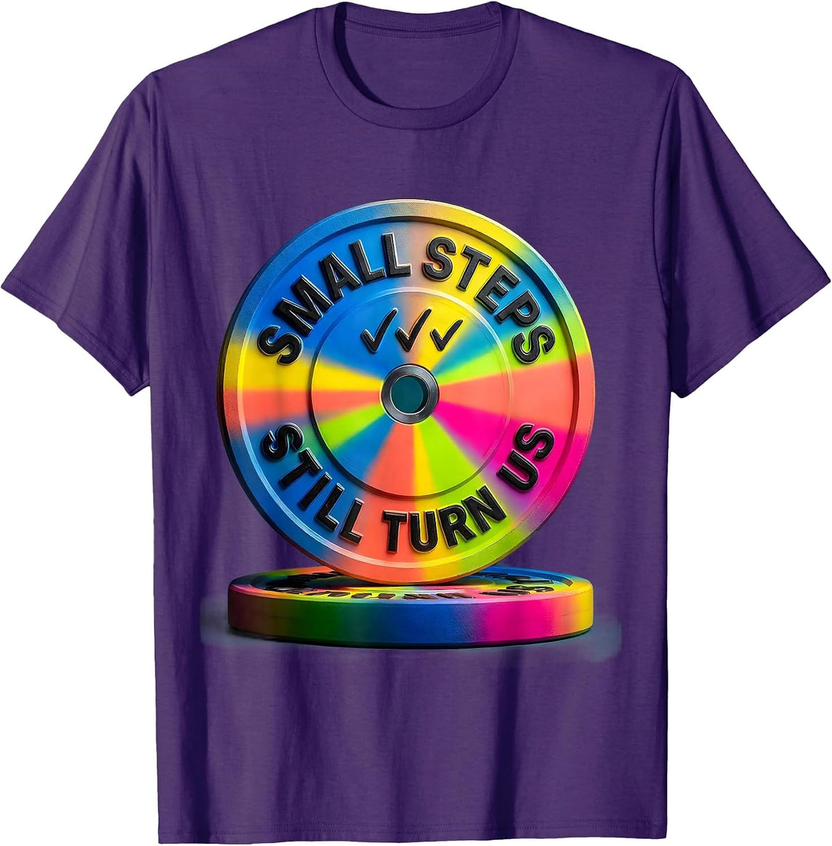 Small Steps Still Turn Us Funny Physical Therapy PT PTA T-Shirt - Purple