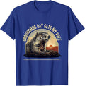 Groundhog Day Gets My Vote Vintage Funny Groundhog Day Gift T-Shirt - Royal Blue