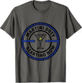 Martini Duty, Starting Now Funny Cocktail Lover Party Humor T-Shirt - Asphalt Grey