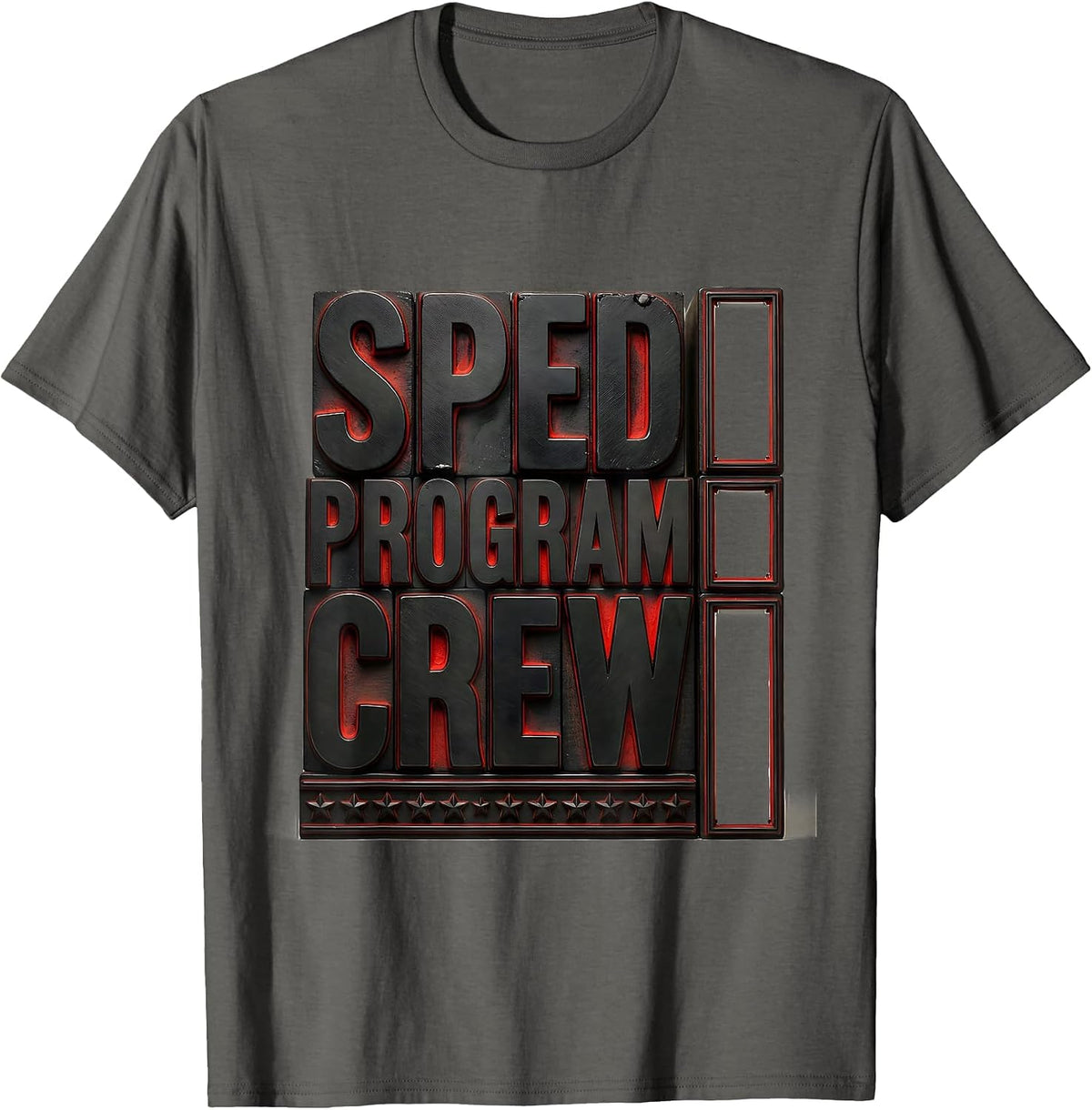 SPED Program Crew Special Education Teacher Aide Pride T-Shirt - Asphalt Grey