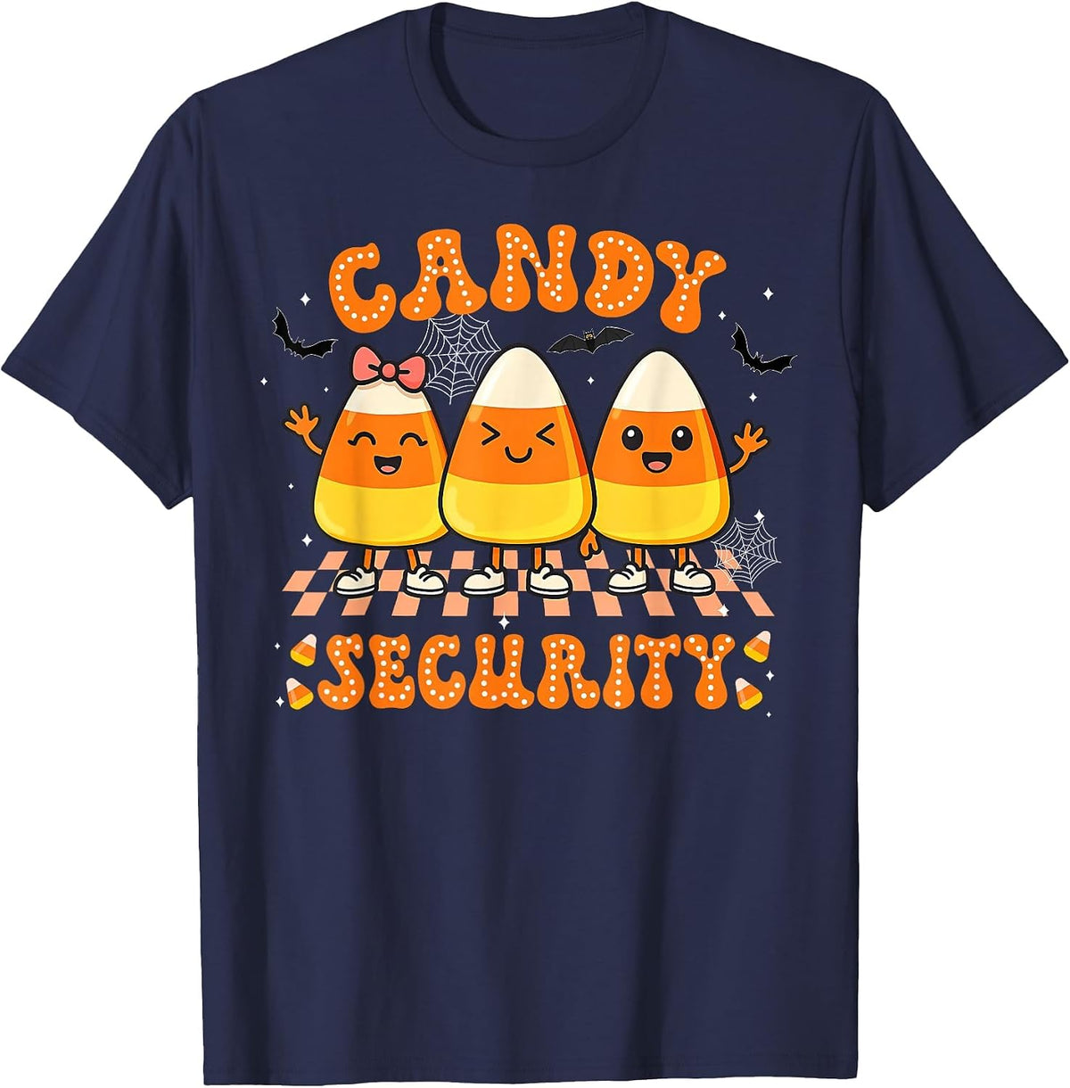 Candy Security Funny Halloween Costume T-Shirt - Navy Blue