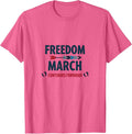 Freedom March Continues Forward Inauguration 2025 T-Shirt - Pink Heather