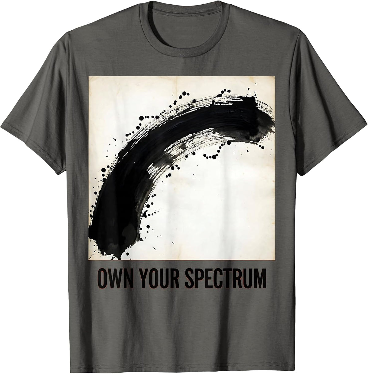Own Your Spectrum Autism Awareness Design T-Shirt - Asphalt Grey