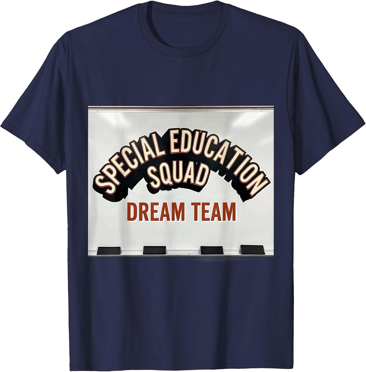 Men's Special Education Squad Dream Team Retro Teacher T-Shirt - Navy Blue