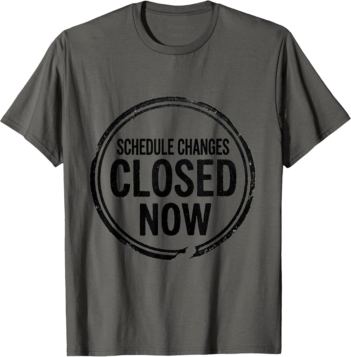 Schedule Changes Closed Now Groovy Vintage School Counselor T-Shirt - Asphalt Grey