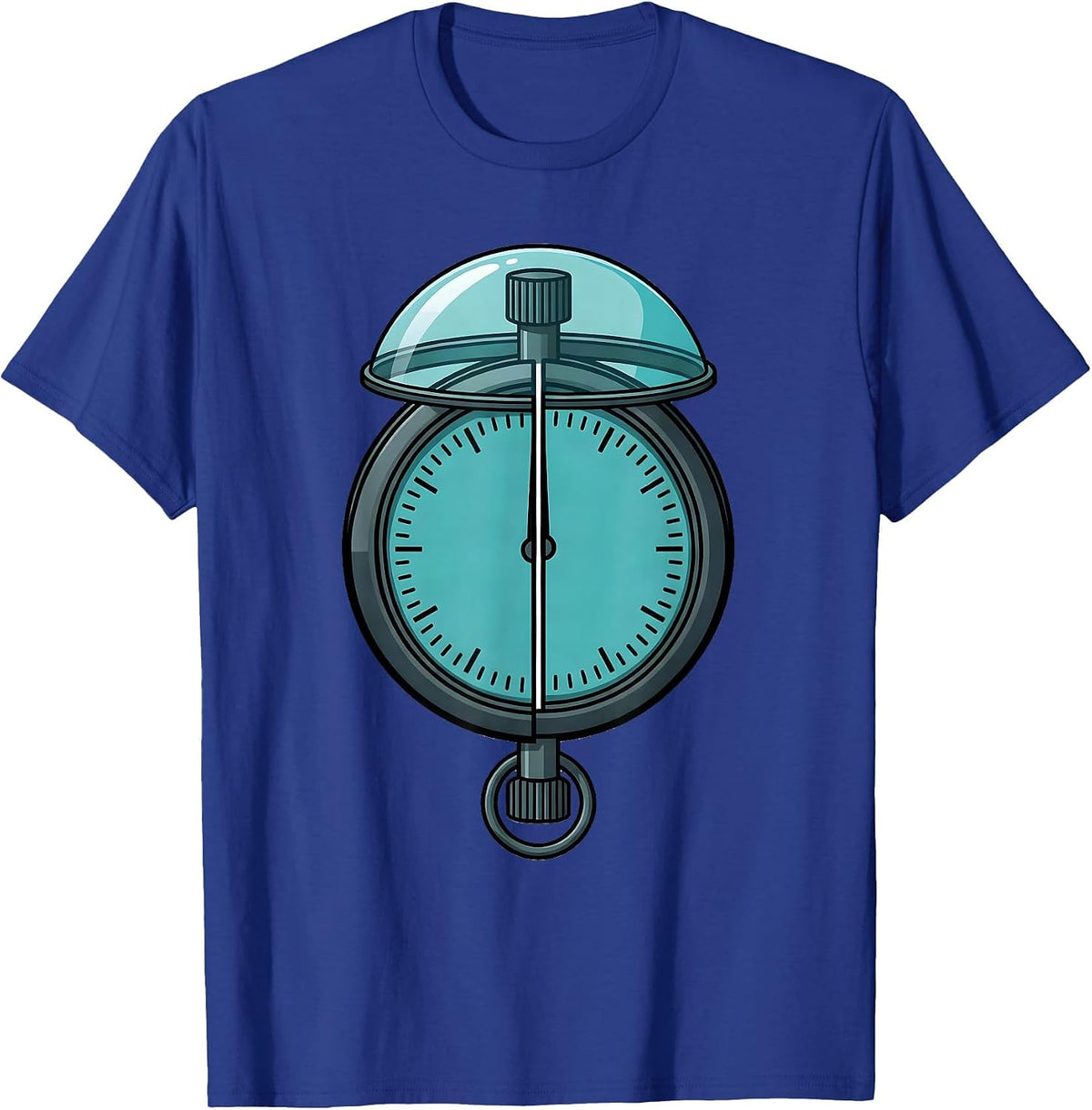 Sealed Stopwatch Exploded View Physical Therapy Rehab Team T-Shirt - Royal Blue