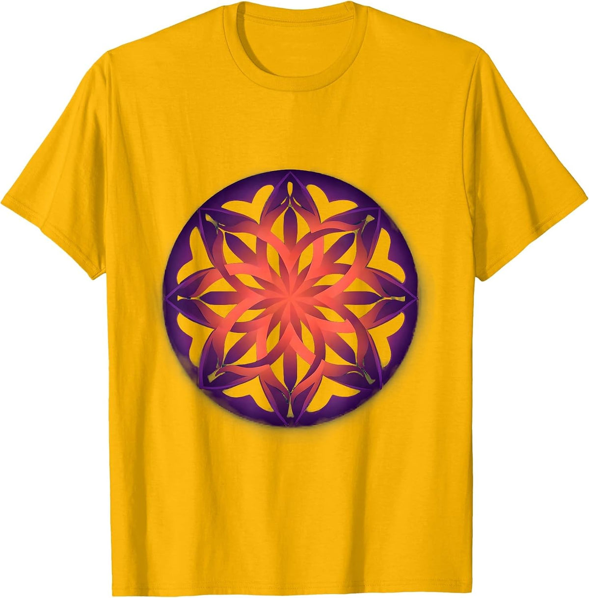 Dyslexia Awareness Kaleidoscope Letter Art T-Shirt - Golden Yellow