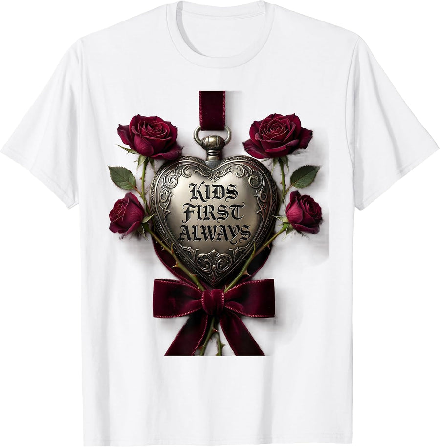 Men's Kids First Always School Counselor Design T-Shirt - White