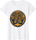 Women's Our Carnival Mischief Starts Today Festive Mardi Gras Jester T-Shirt - White