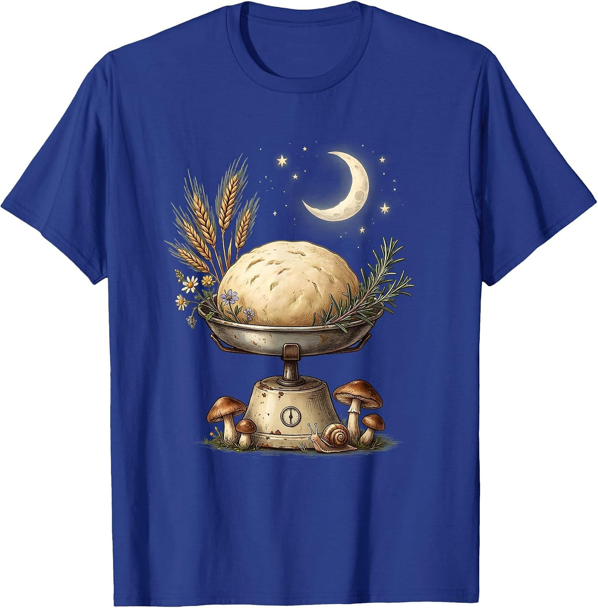 In My Sourdough Era Vintage Kitchen Scale Tee T-Shirt - Royal Blue