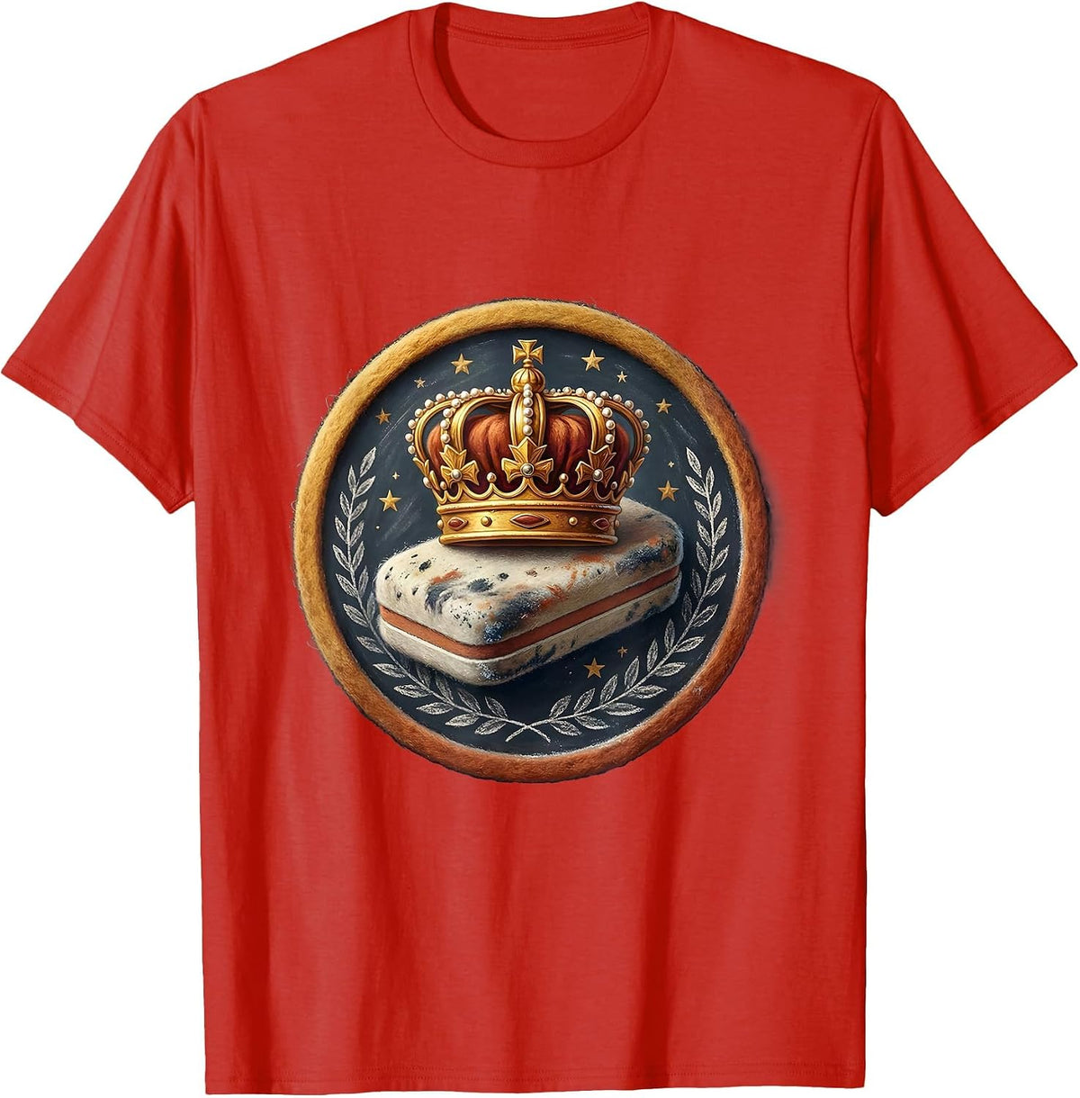 Men's Special Education Teacher Crown Eraser Graphic T-Shirt - Red