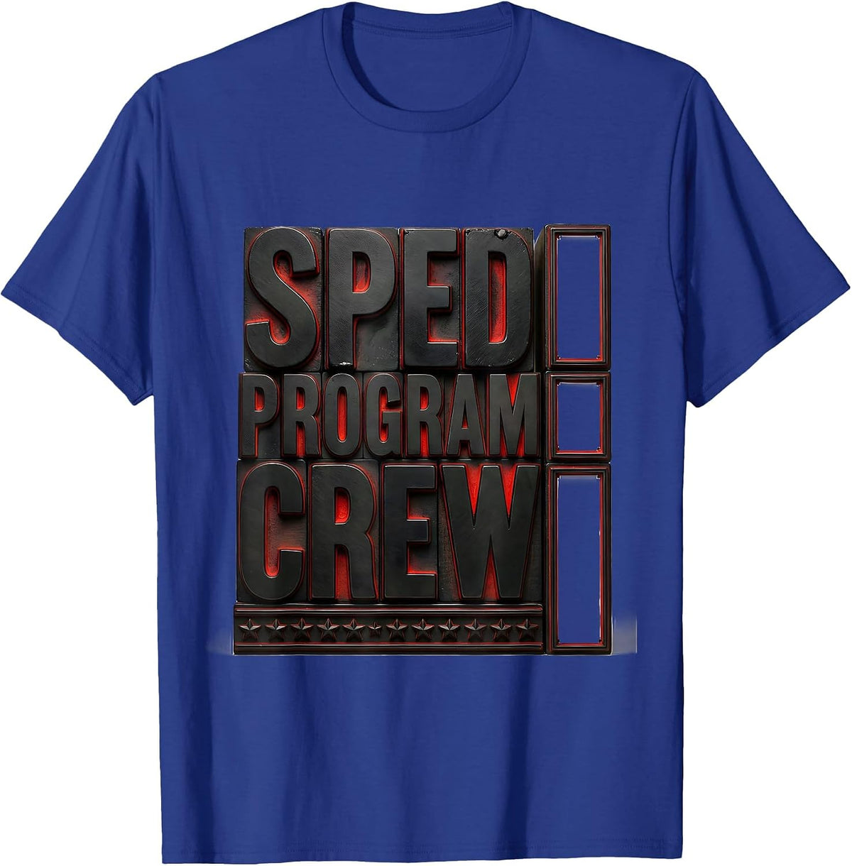 SPED Program Crew Special Education Teacher Aide Pride T-Shirt - Royal Blue