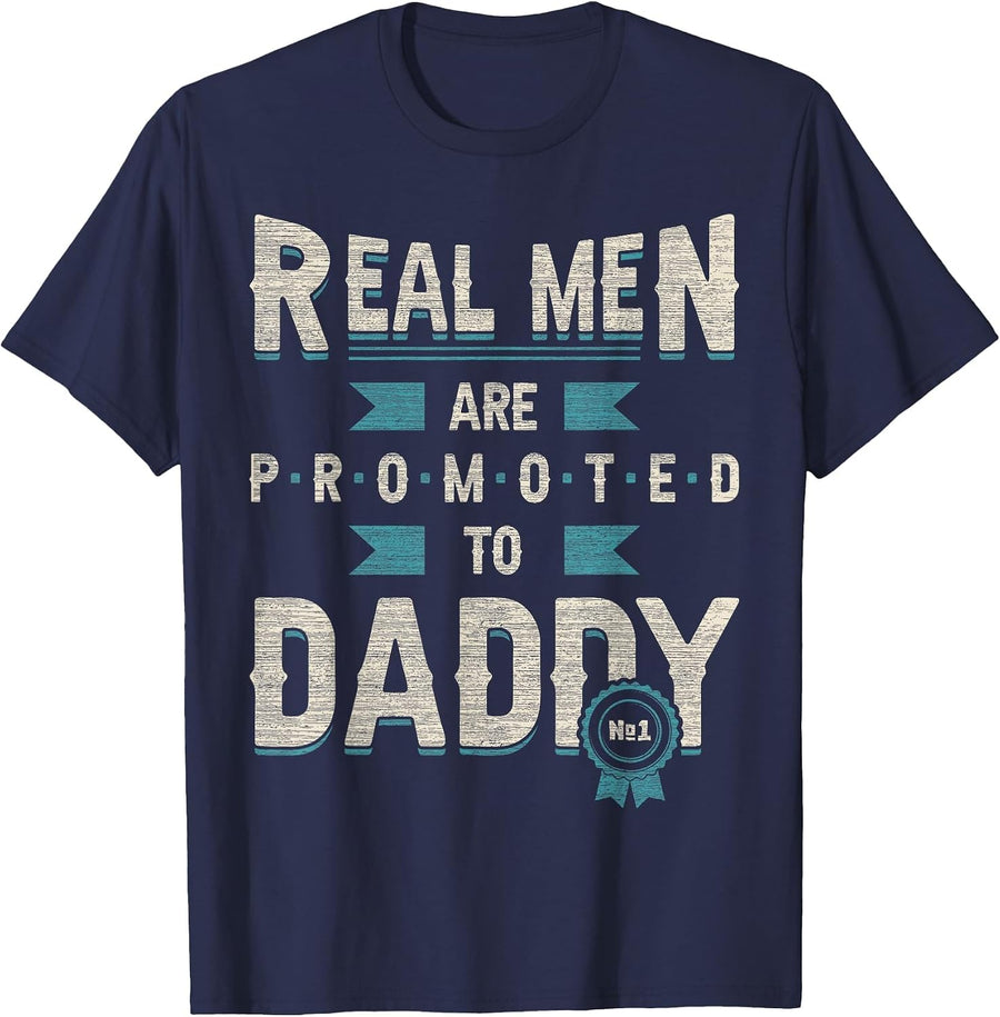 for dad for Birth, New dad, Become a Father T-Shirt - Navy Blue