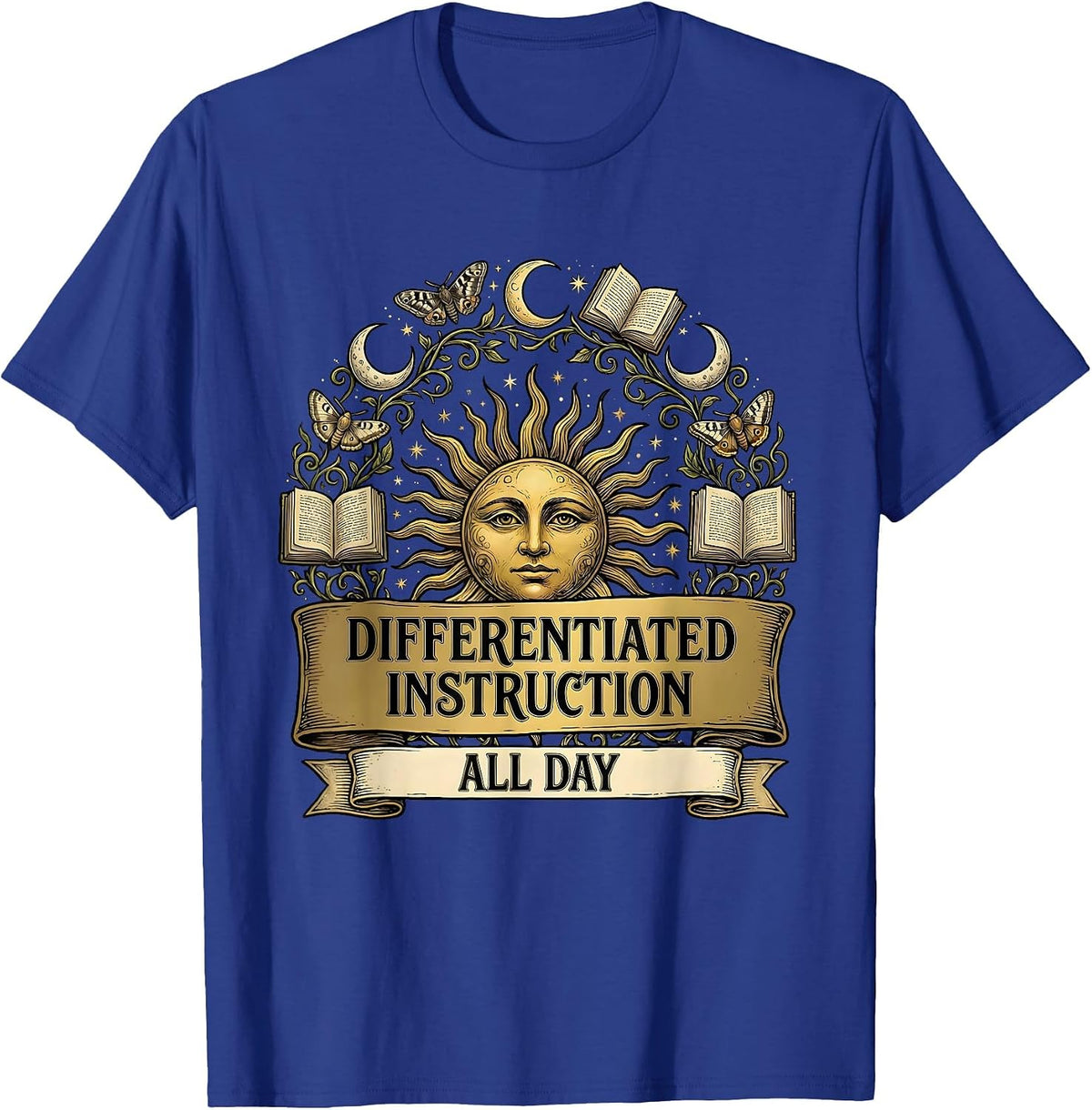 Men's Differentiated Instruction All Day Special Ed Teacher T-Shirt - Royal Blue