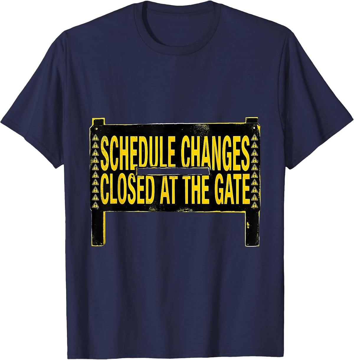 Schedule Changes Closed At The Gate Groovy School Counselor T-Shirt - Navy Blue