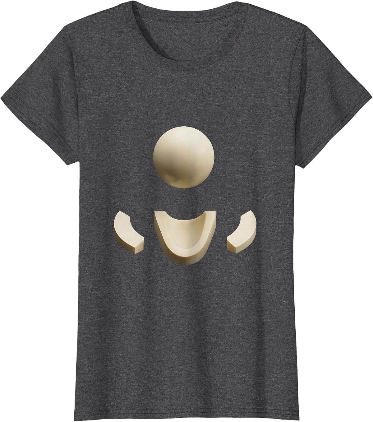 Women's Shoulder Joint Exploded Diagram Physical Therapy T-Shirt - Dark Heather Grey