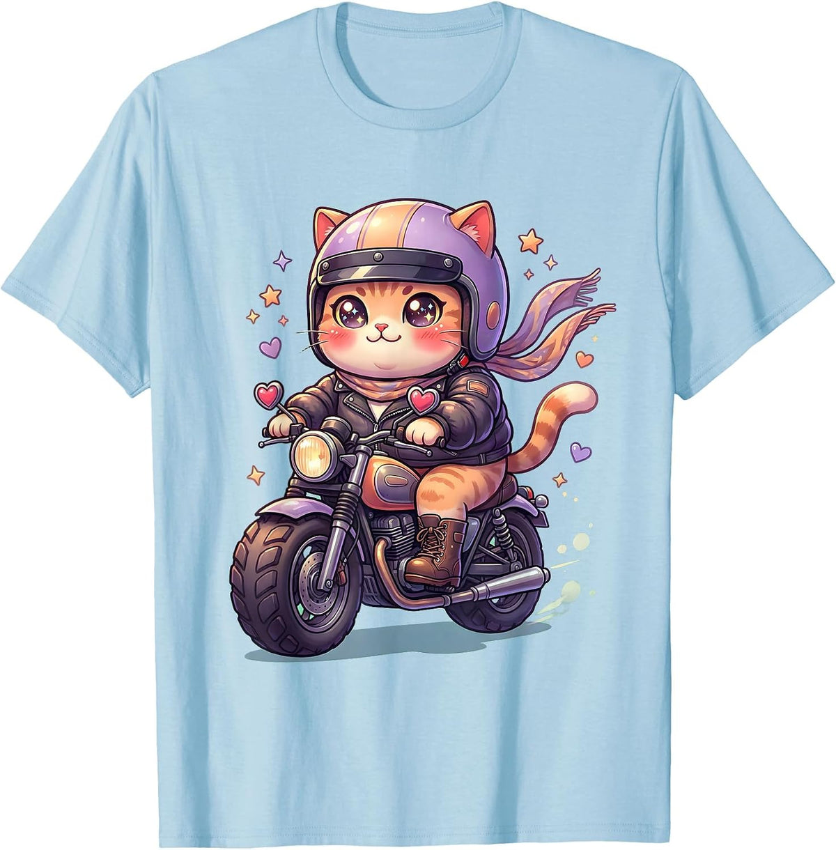 Cool Aunt Vintage Motorcycle Rider Graphic Tee T-Shirt - Baby Blue