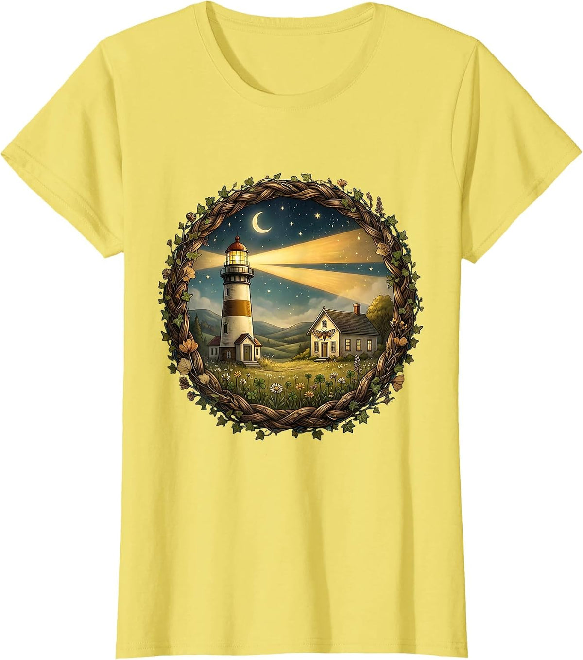 Special Education Teacher Lighthouse Schoolhouse Gift T-Shirt - Lemon Yellow