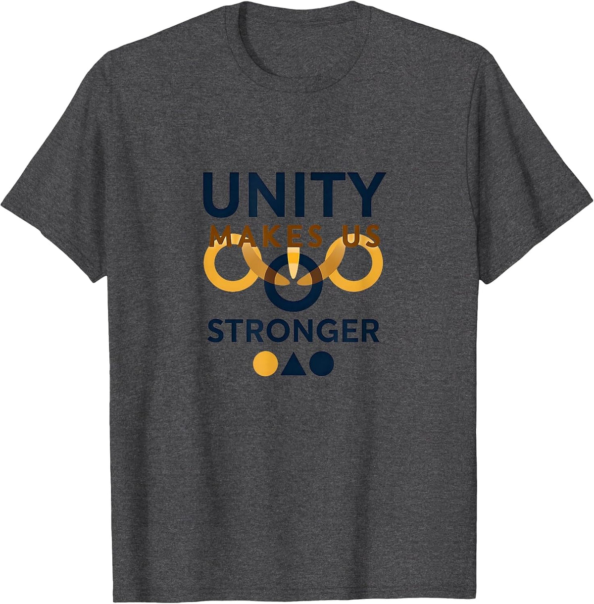 Unity Makes Us Stronger Inauguration Design T-Shirt - Dark Heather Grey