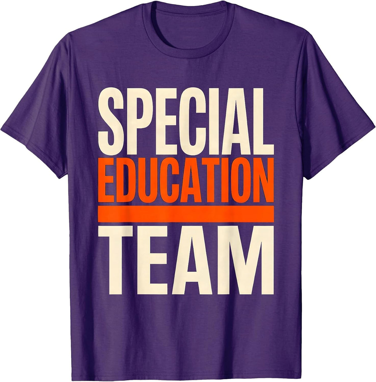 Men's Special Education Team Retro SPED Teacher Squad Pride T-Shirt - Purple