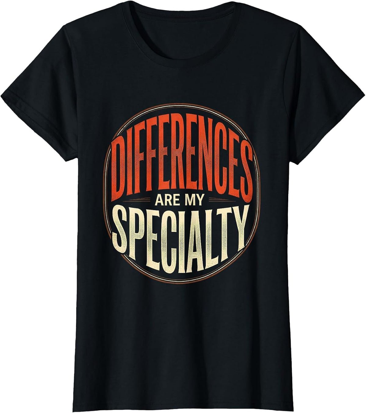 Differences Are My Specialty Special Education Teacher T-Shirt - Black