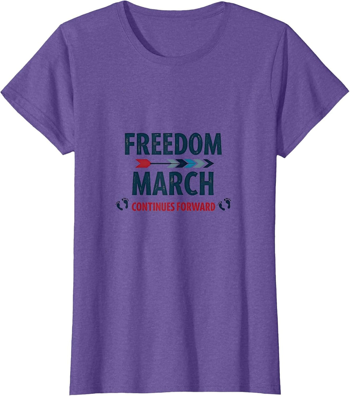 Freedom March Continues Forward Inauguration 2025 T-Shirt - Purple Heather