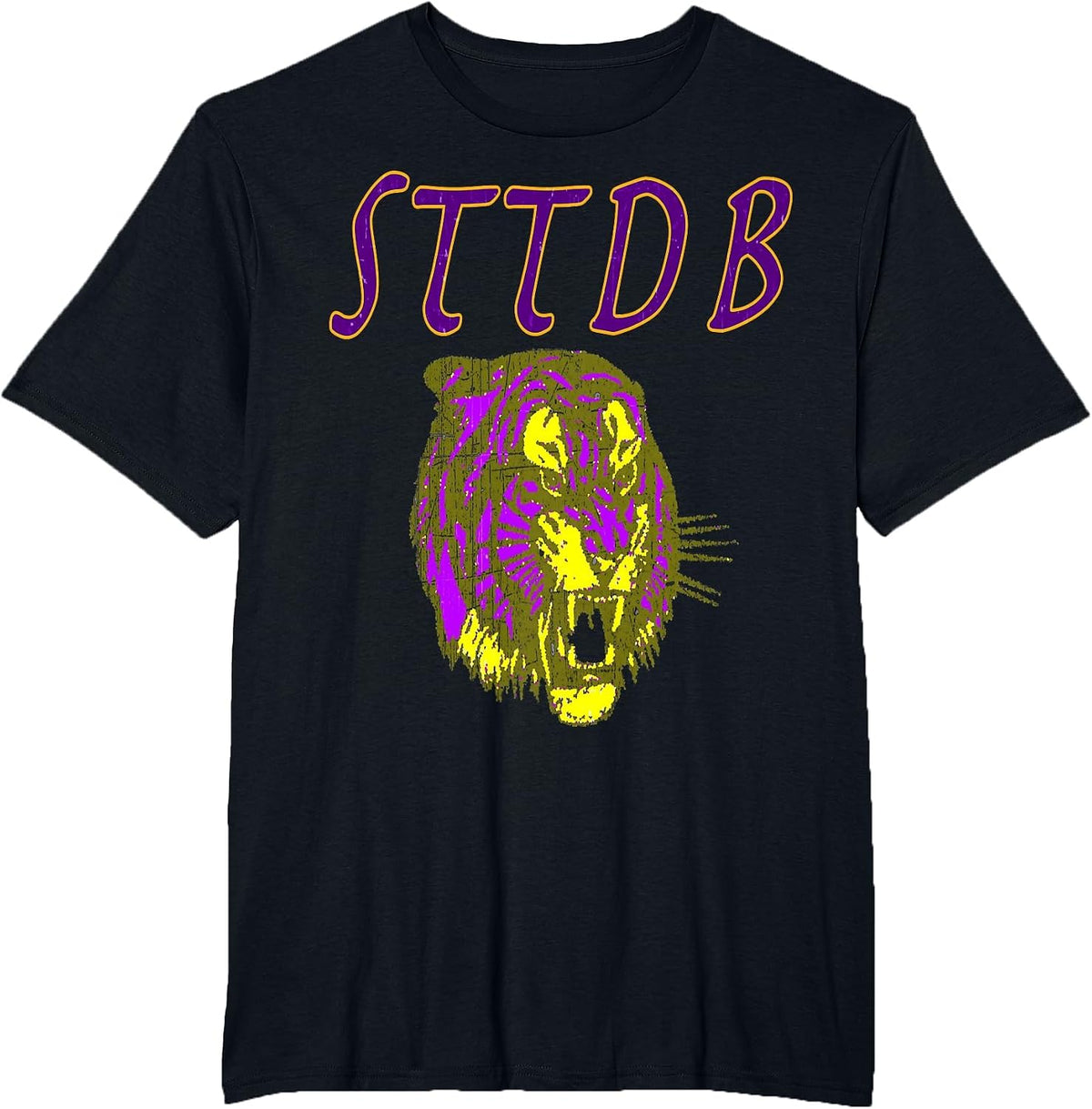 STTDB Suck That Tiger DB Classic TEE Neck Band Song L S U T-Shirt - Black