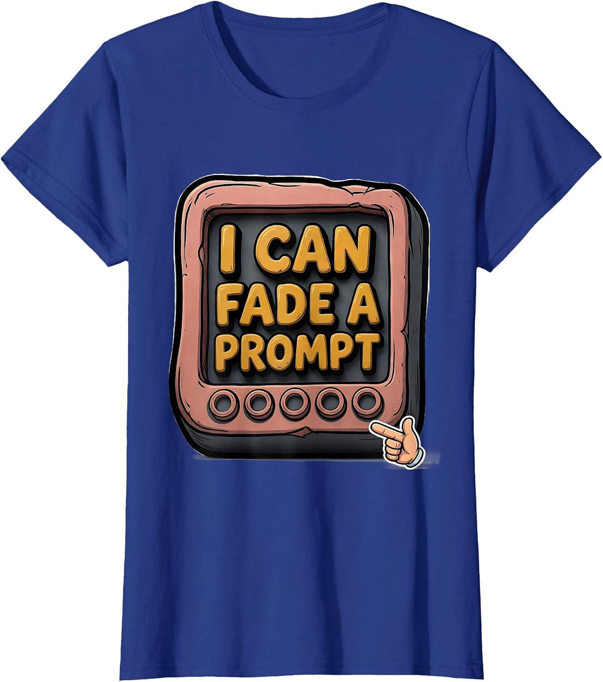 Women's I Can Fade A Prompt Funny Special Education Teacher SPED T-Shirt - Royal Blue