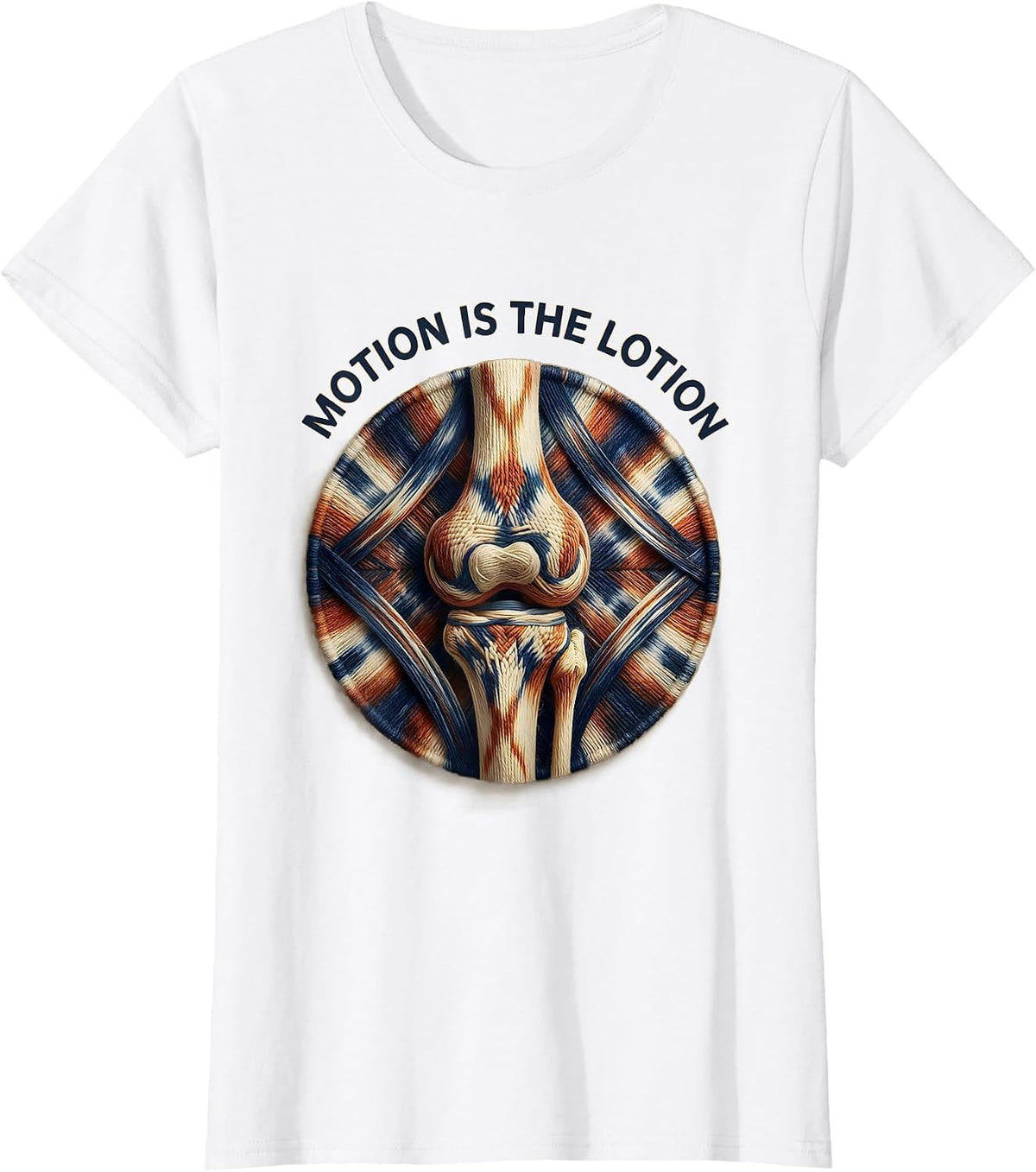 Women's Motion Is The Lotion Physical Therapy Design T-Shirt - White