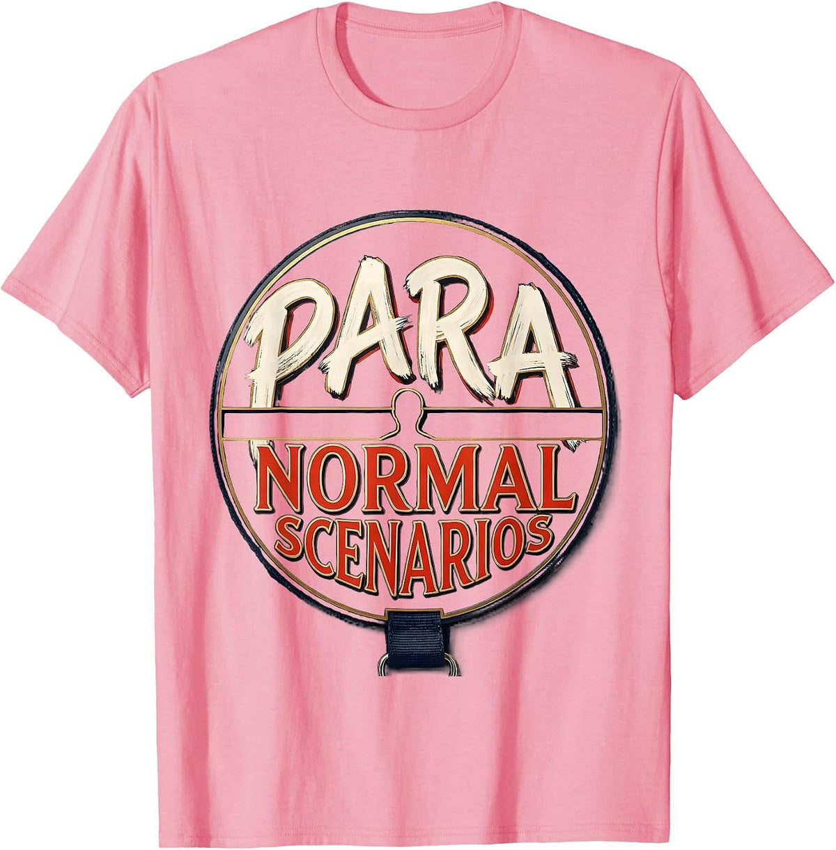 Men's Para Normal Scenarios Ghost Sped Teacher Halloween T-Shirt - Pink