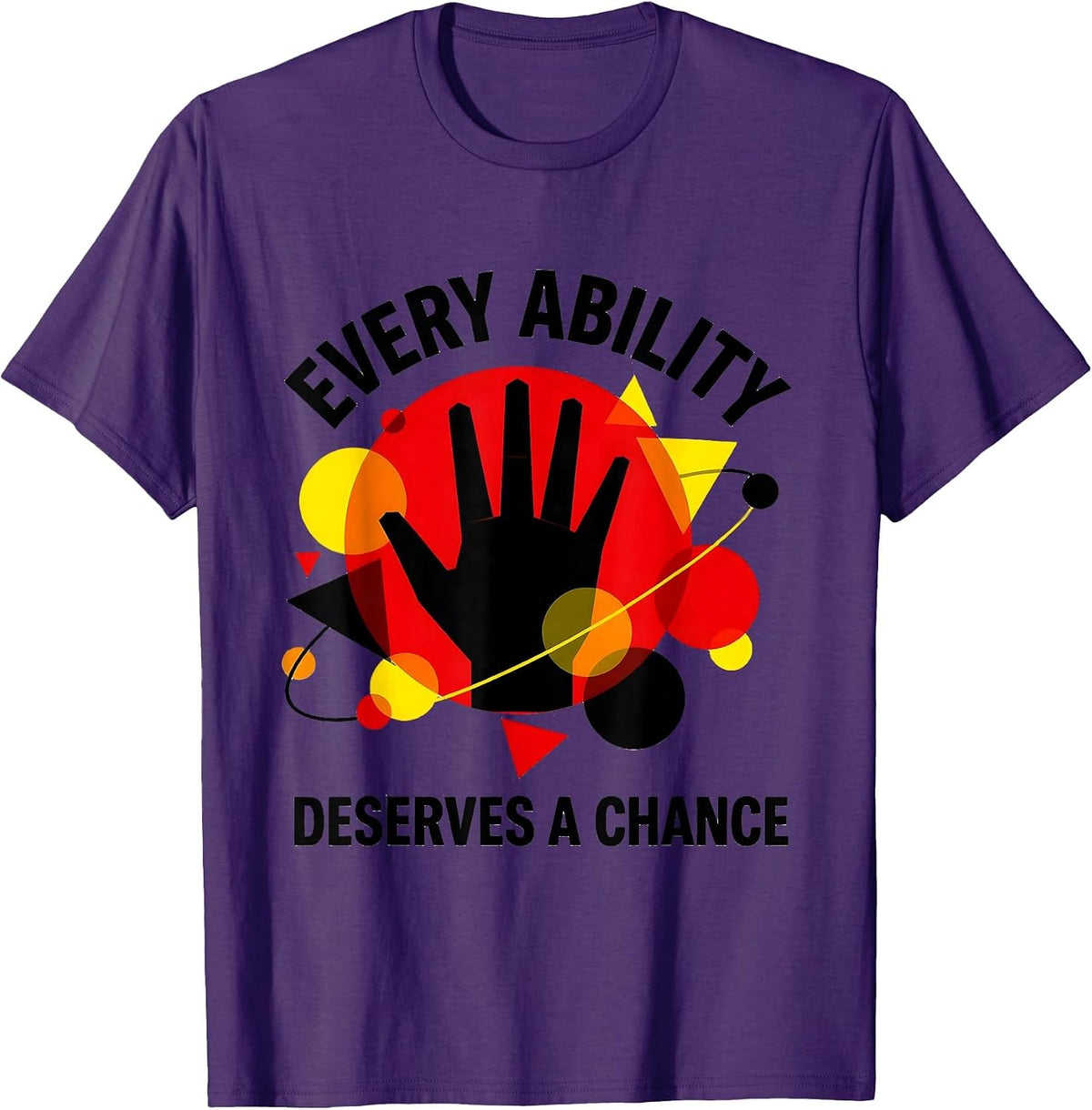 Every Ability Deserves A Chance Special Ed Teacher T-Shirt - Purple