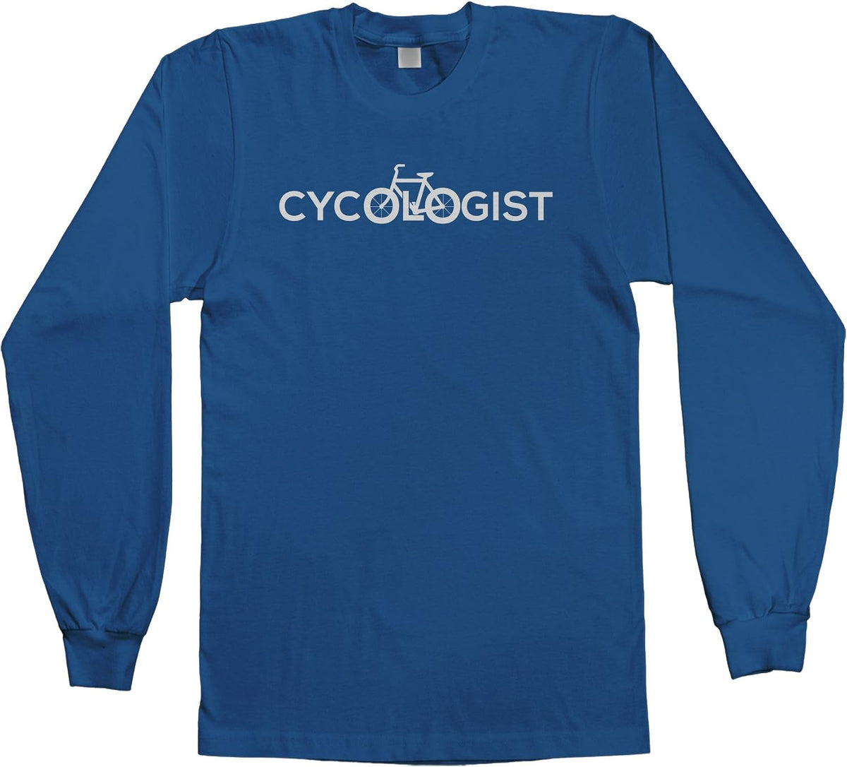 Threadrock Men's Cycologist Long Sleeve T-Shirt - Royal Blue
