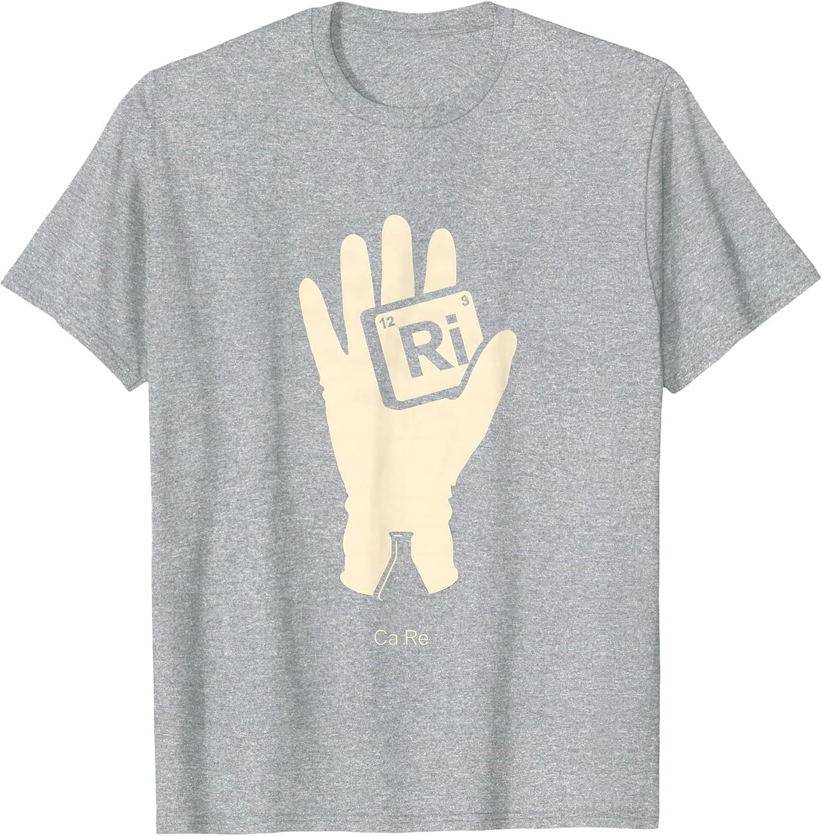 Men's Ca Re Periodic Table Chemistry Humor Science Nerd Gift T-Shirt - Heather Grey