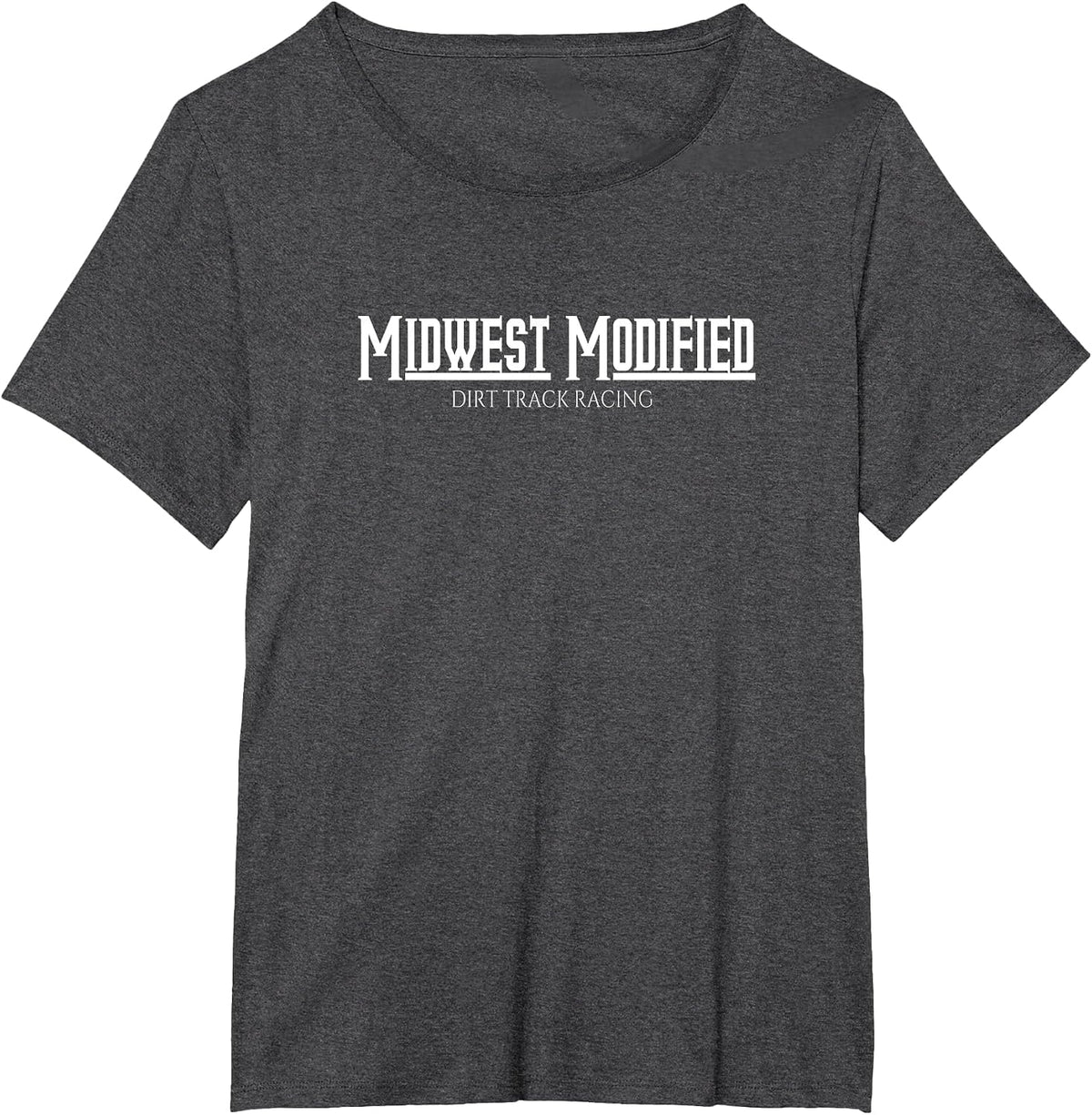 Dirt Track Racing Apparel Midwest Modified Dirt Racing T-Shirt - Dark Heather Grey