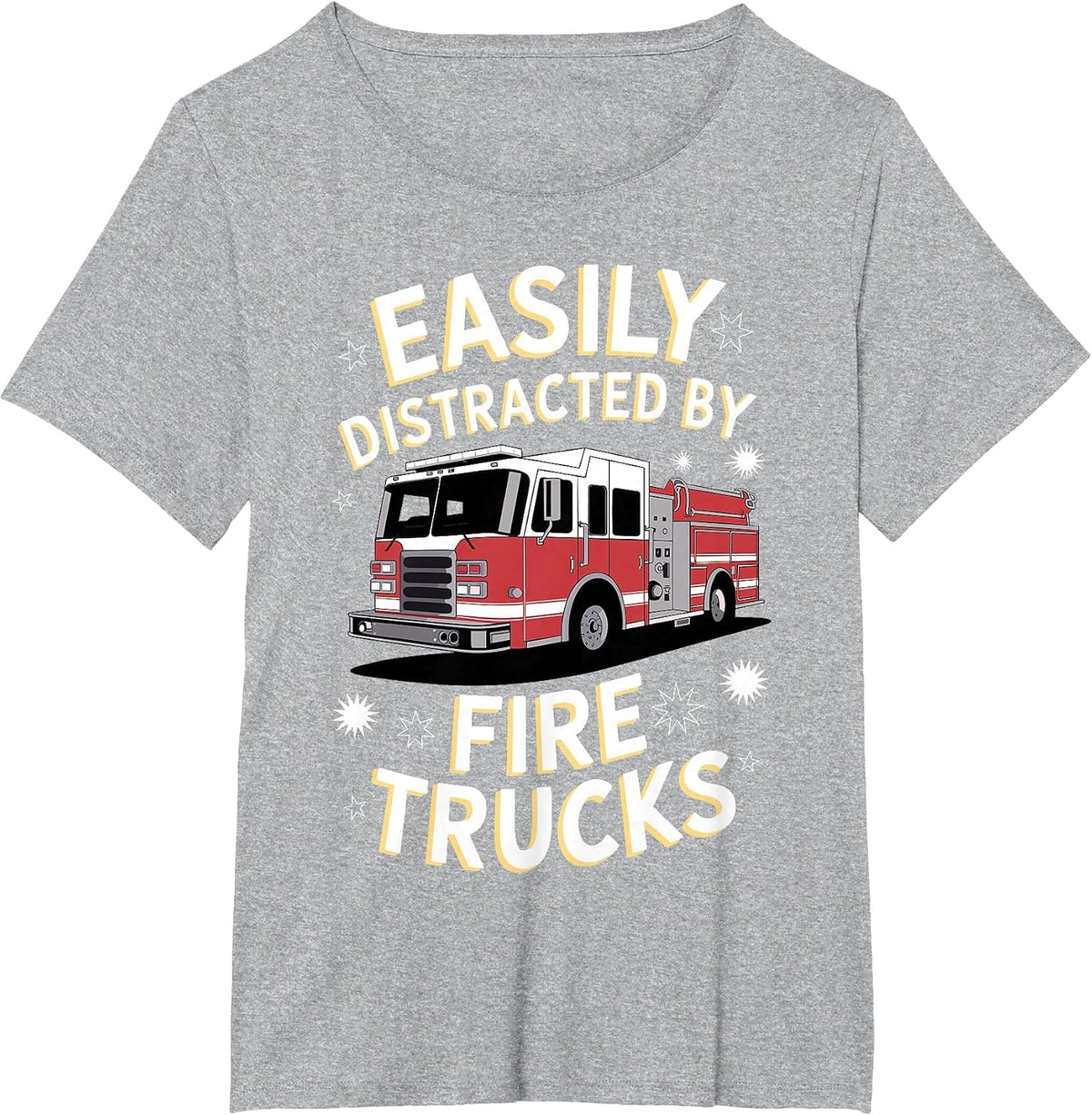 Funny Firefighter Art for Men Women Fireman Gag Fire Fighter T-Shirt - Heather Grey