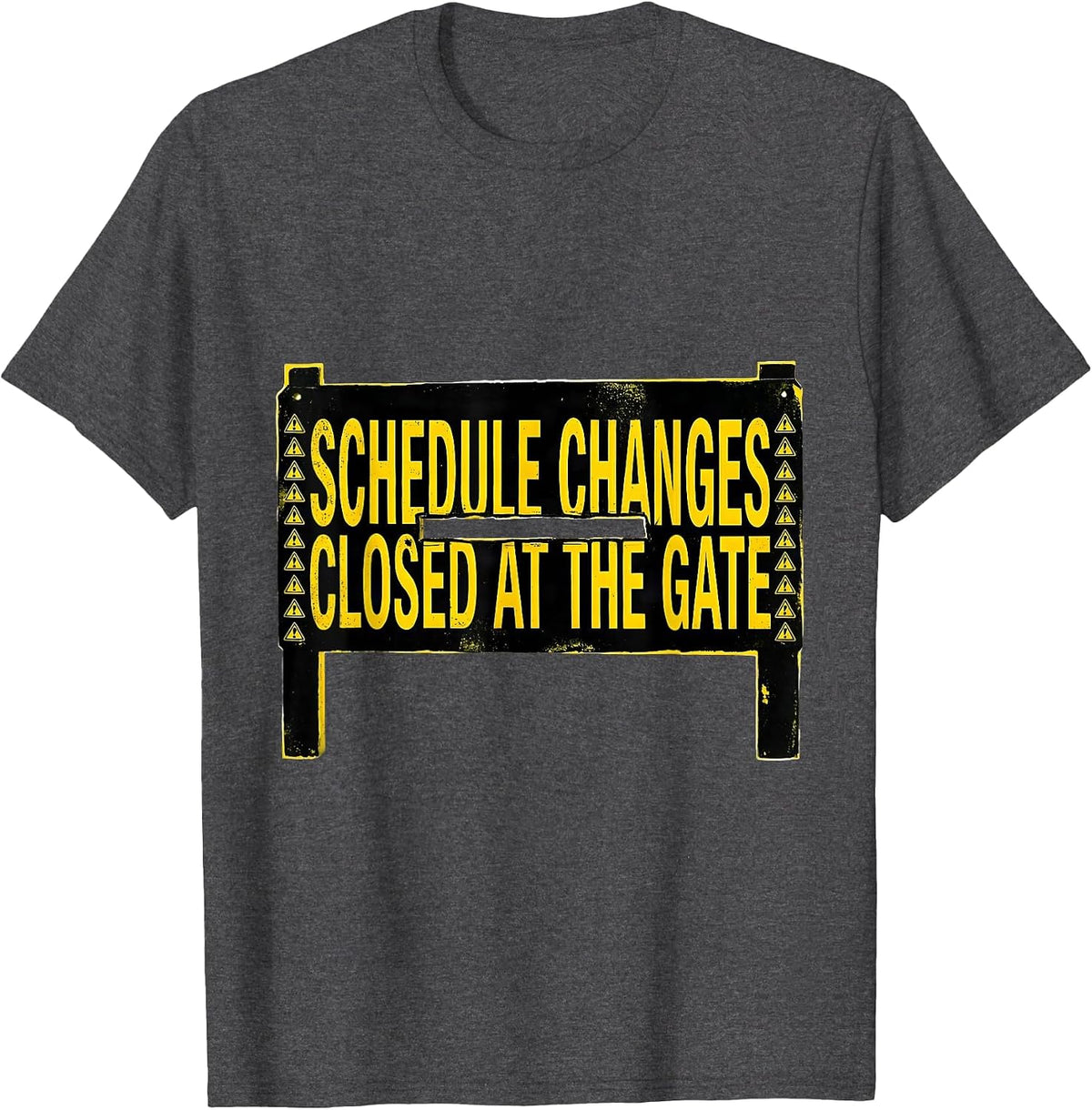 Schedule Changes Closed At The Gate Groovy School Counselor T-Shirt - Dark Heather Grey
