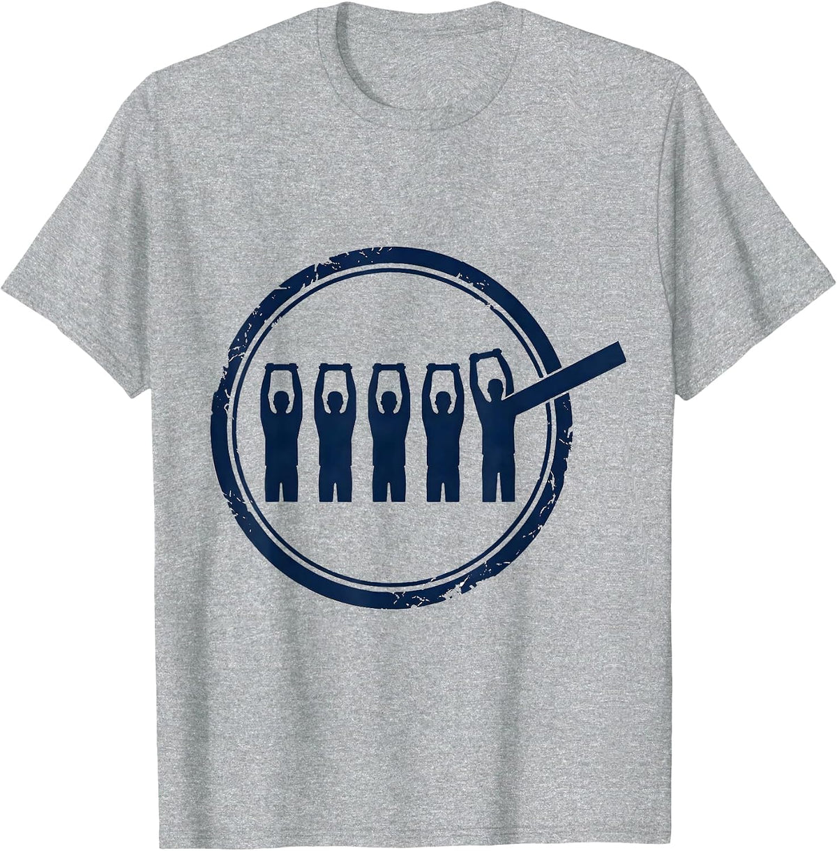 Men's Resistance Bands PT Groovy Physical Therapy Emblem T-Shirt - Heather Grey