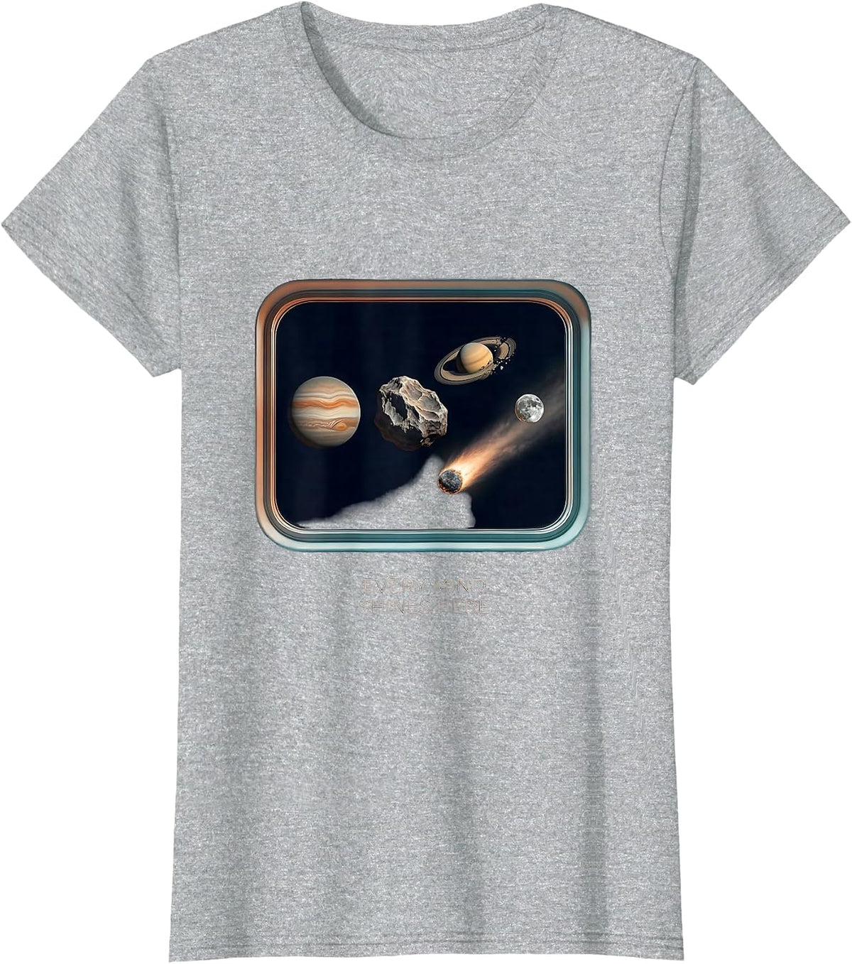 Women's Every Mind Shines Here Neurodiverse Universe Special T-Shirt - Heather Grey