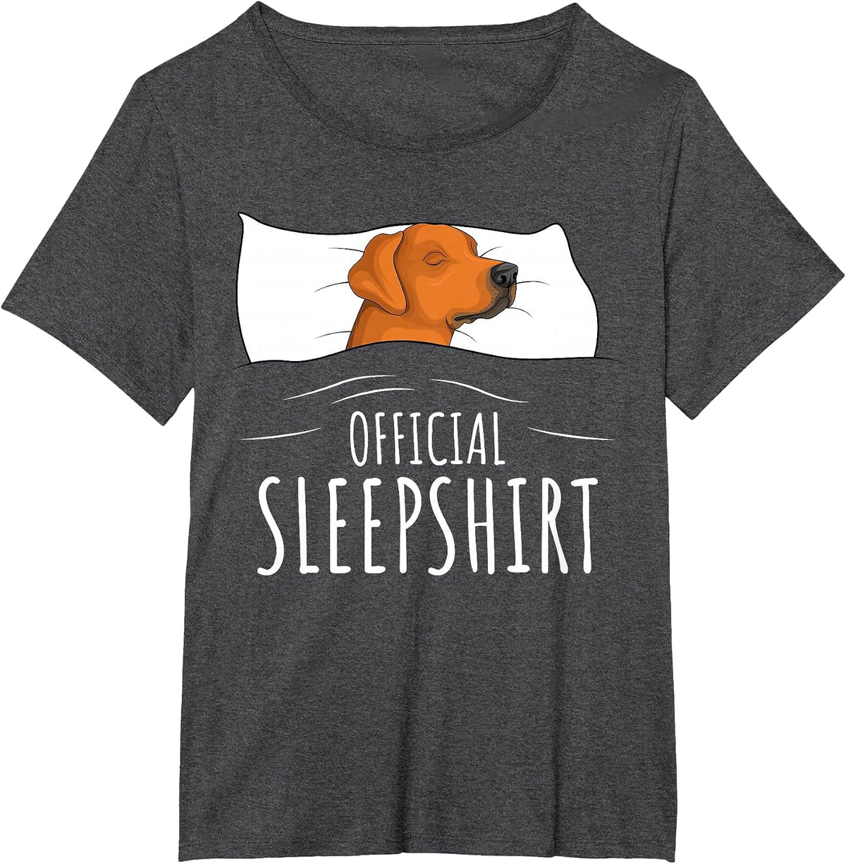 Rhodesian Ridgeback Dog Official Sleepshirt T-Shirt - Dark Heather Grey