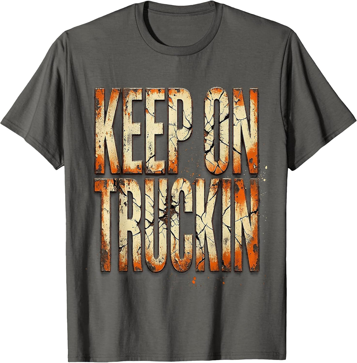 Men's Keep On Truckin Labor Day Mechanic Wrench Design T-Shirt - Asphalt Grey