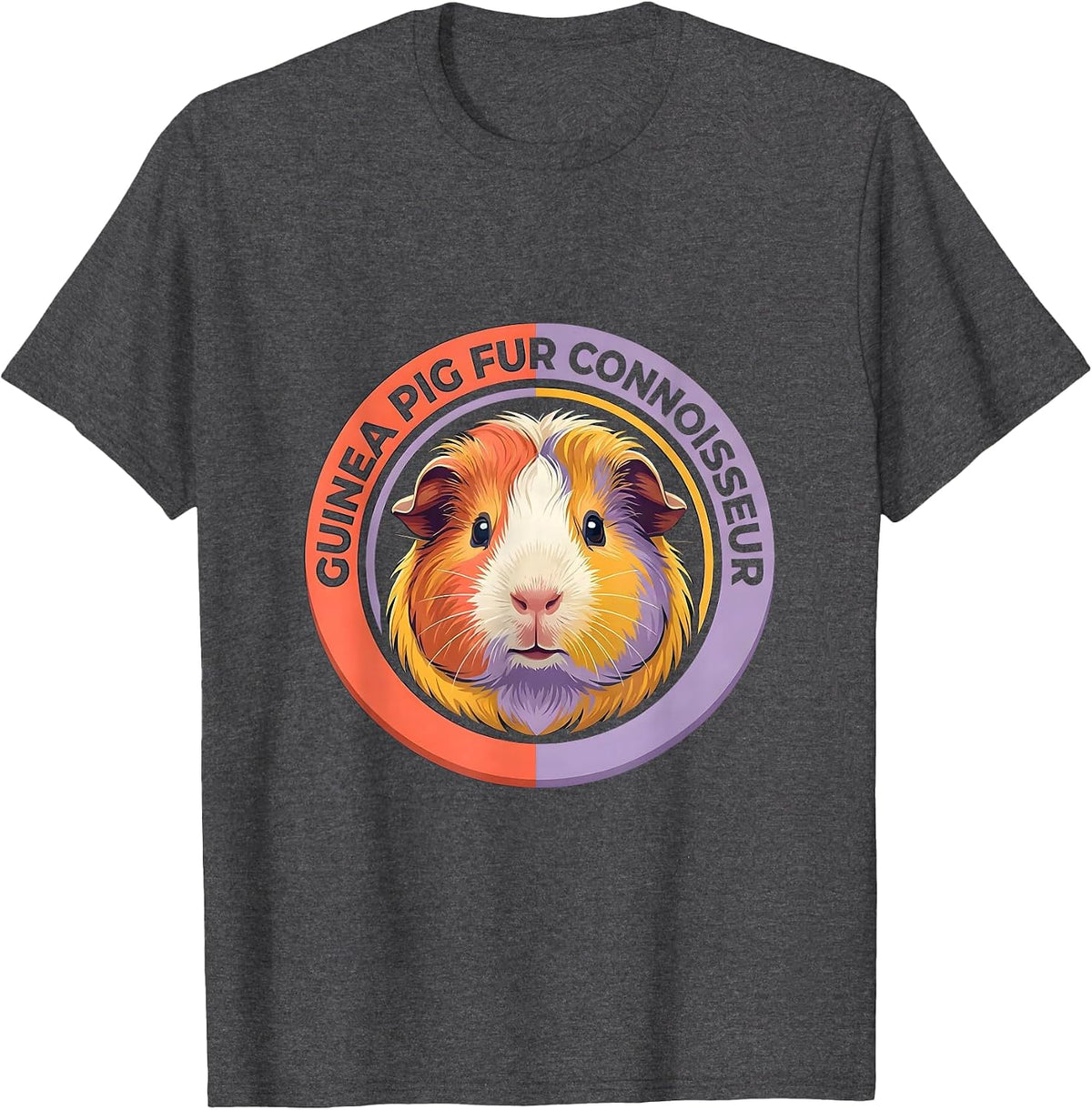 Men's Guinea Pig Fur Connoisseur Funny Cavy Lover Owner Gift T-Shirt - Dark Heather Grey